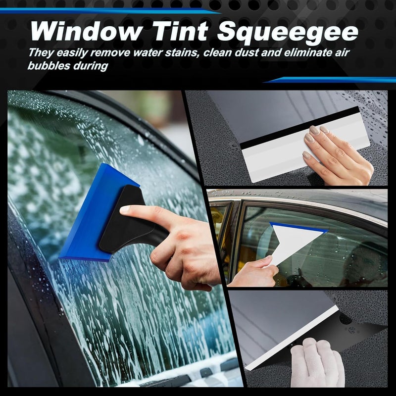 GETLMUL 30 Pcs Car Window Tint Tools Kit - Professional Vinyl Wrap & Window Film Installation Set with Felt Squeegee, Micro Squeegee, Utility Knife, Spray Bottle for Automotive Glass Tinting & Privacy Film - Image 2